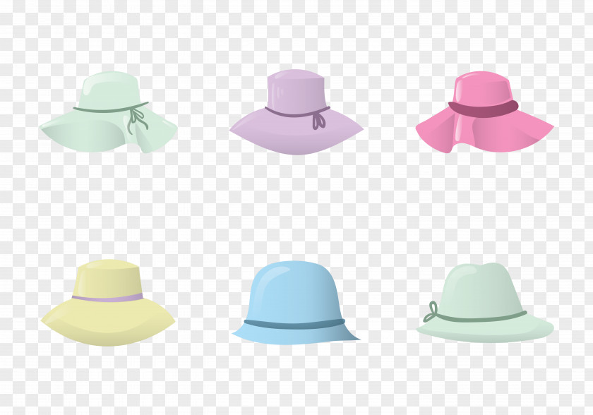 Different Styles Of Ladies Hats Hat Euclidean Vector Vecteur Computer File PNG