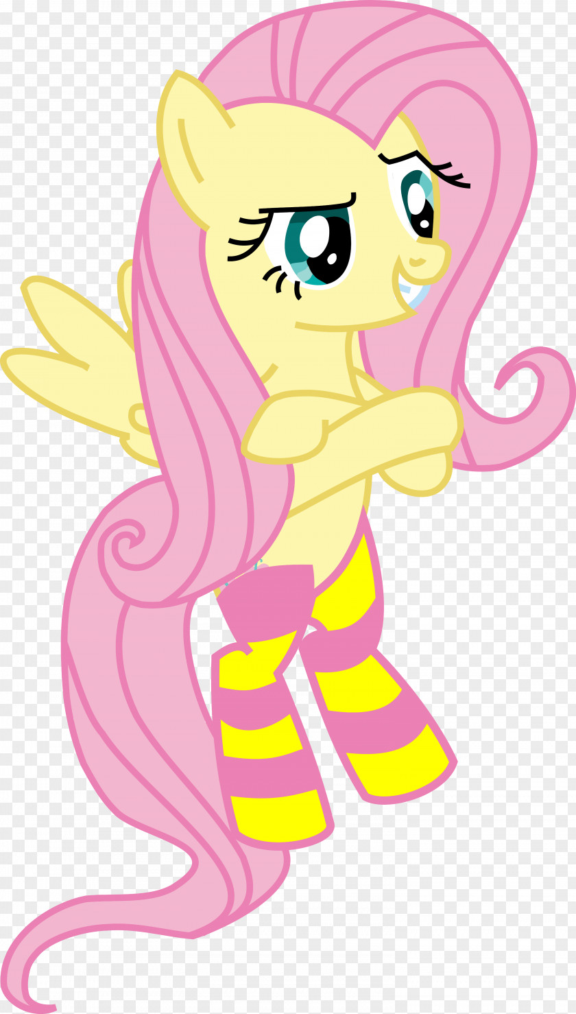 Horse Fluttershy Pony Sock Vector Graphics PNG