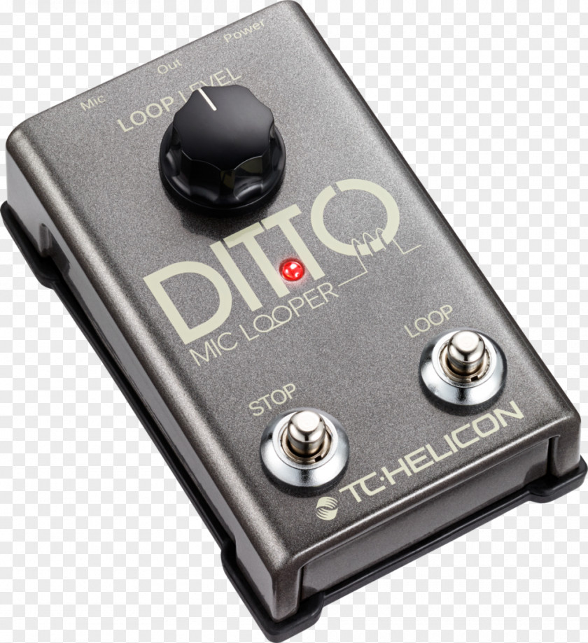 Microphone TC-Helicon Ditto Mic Looper Effects Processors & Pedals PNG