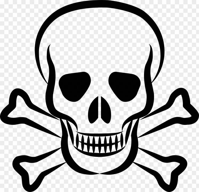 Pirate Skull And Crossbones Bones Clip Art PNG