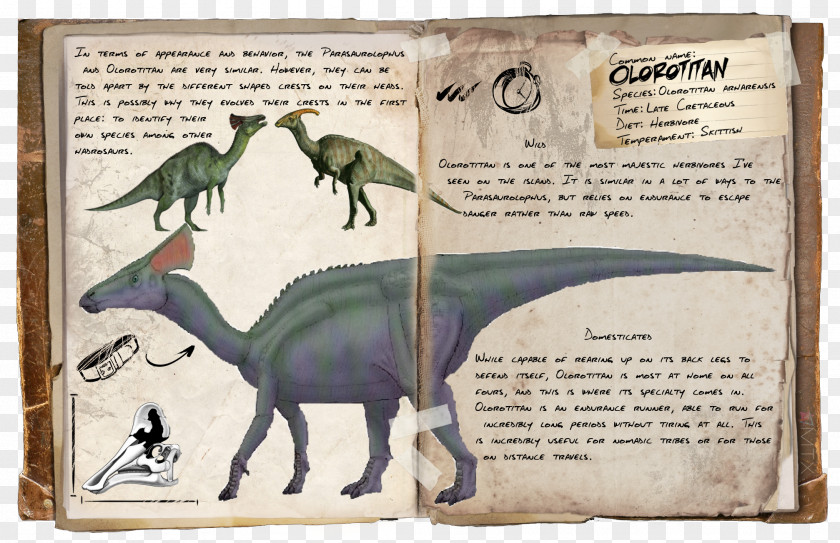 Dinosaur ARK: Survival Evolved Olorotitan Tyrannosaurus Carnotaurus PNG