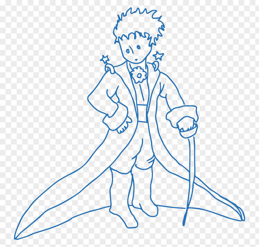 Free The Little Prince Charming Drawing Coloring Book PNG