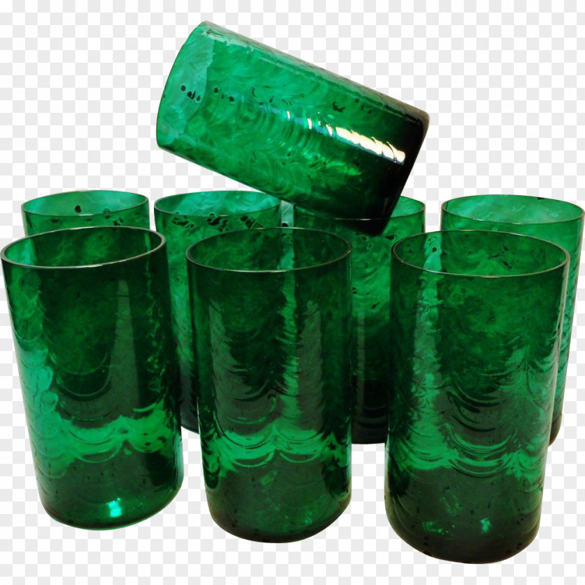 Glass Bottle Green Cylinder PNG