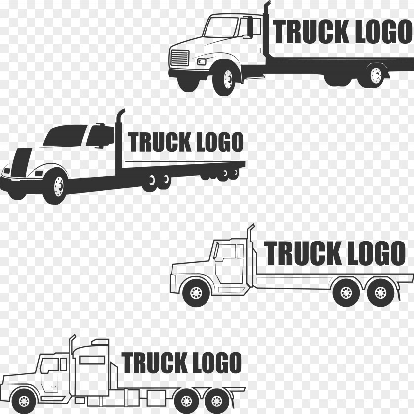 Hand-painted Truck Logo Car PNG