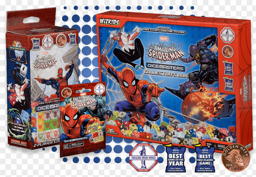 Play Dice Spider-Man Game WizKids Marvel Comics PNG