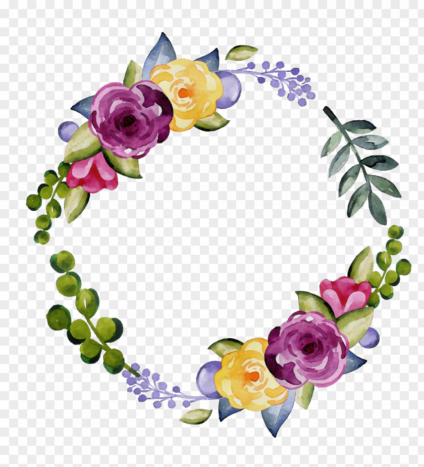 Rose Family Wreath PNG
