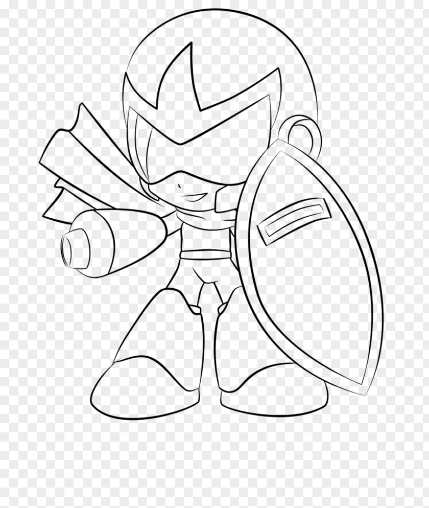 Coloring Mega Man 6 ZX Universe Proto PNG