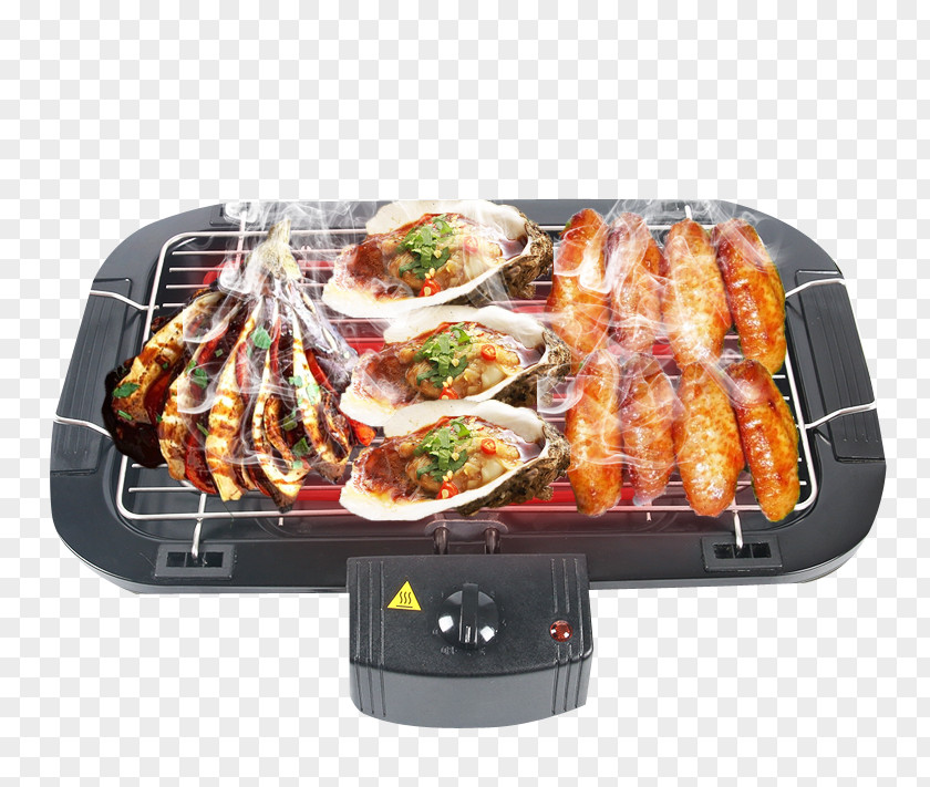 Delicious Barbecue Seafood Material Kebab Oyster Teppanyaki PNG