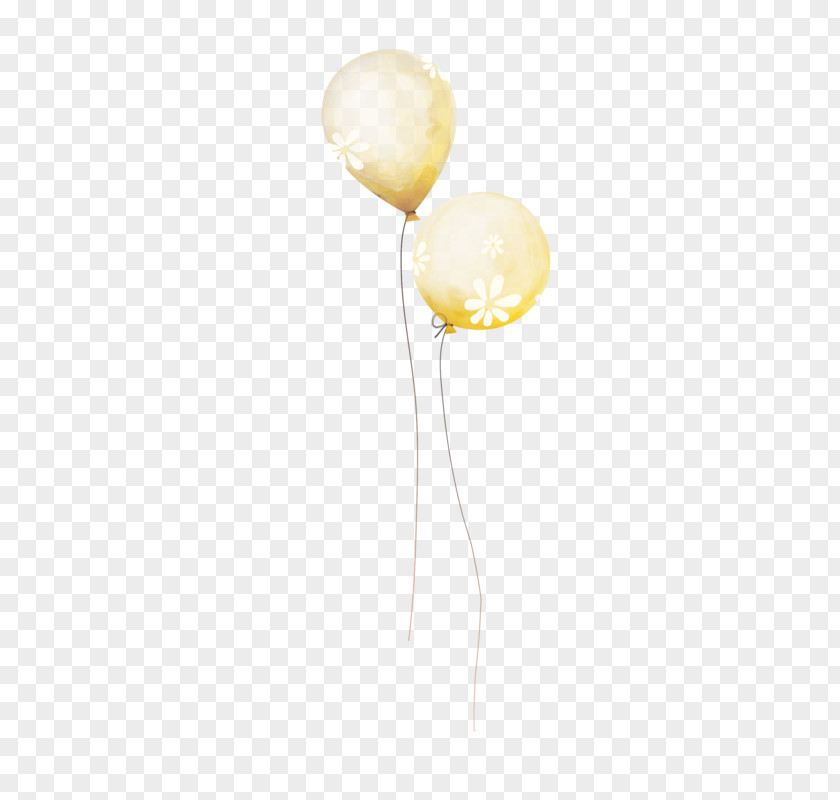 Painted Yellow Balloon Light Fixture PNG