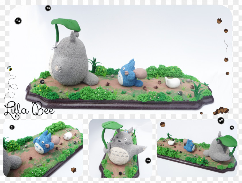 Totoro Ghibli Museum Studio Polymer Clay Sculpture Susuwatari PNG