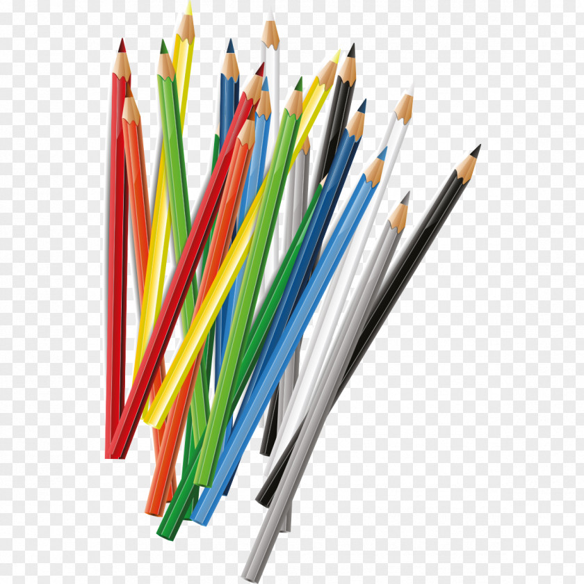 Creative Color Pencil Colored PNG