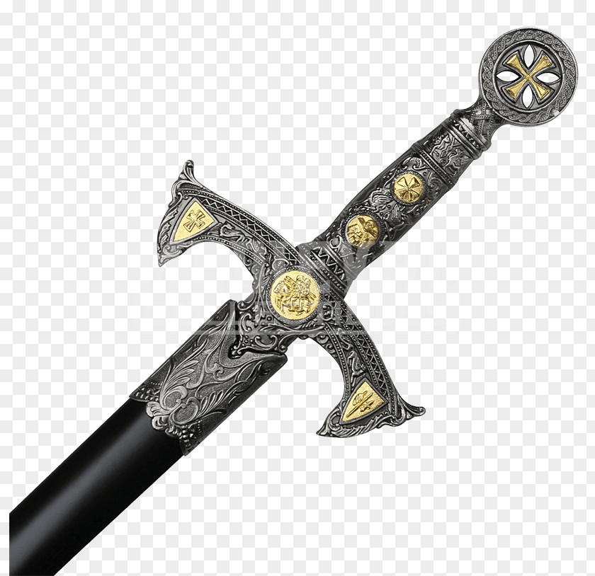 Medieval Middle Ages Crusades Knights Templar Sword PNG