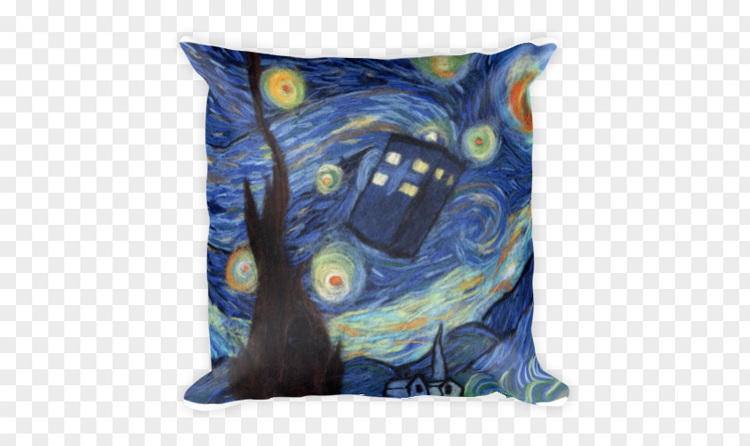 Painting The Starry Night Poster Art TARDIS PNG