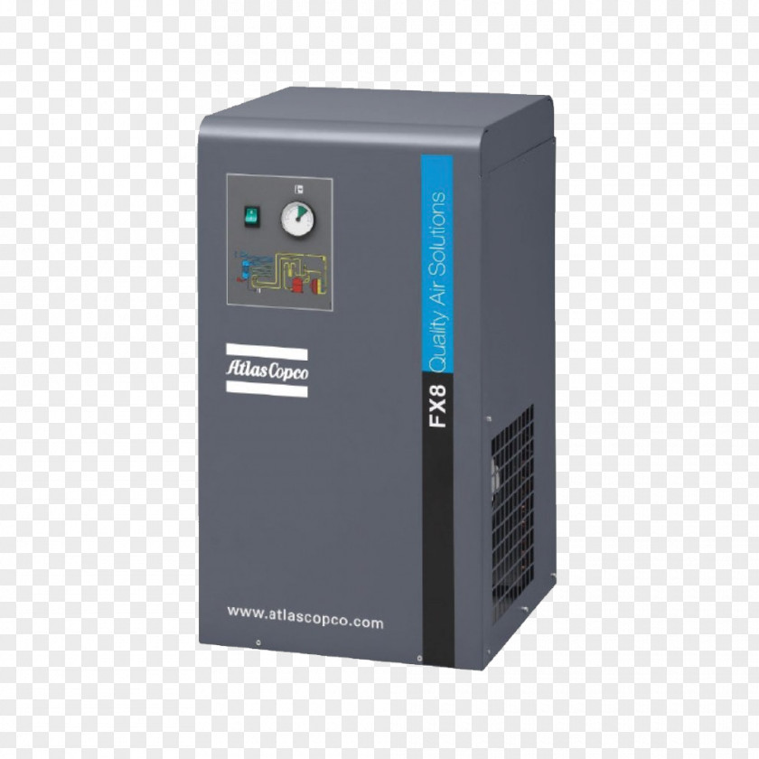 Secador Air Dryer Compressor Compressed Atlas Copco PNG