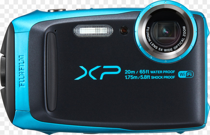 1080pYellowCamera Fujifilm FinePix XP120 Digital Camera (Sky Blue) Point-and-shoot 16.4 MP Compact PNG
