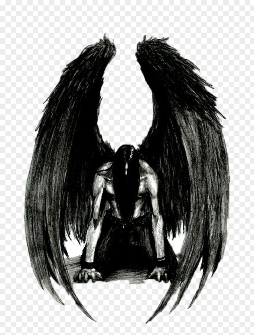 Angel Fallen Drawing Azrael Lucifer PNG