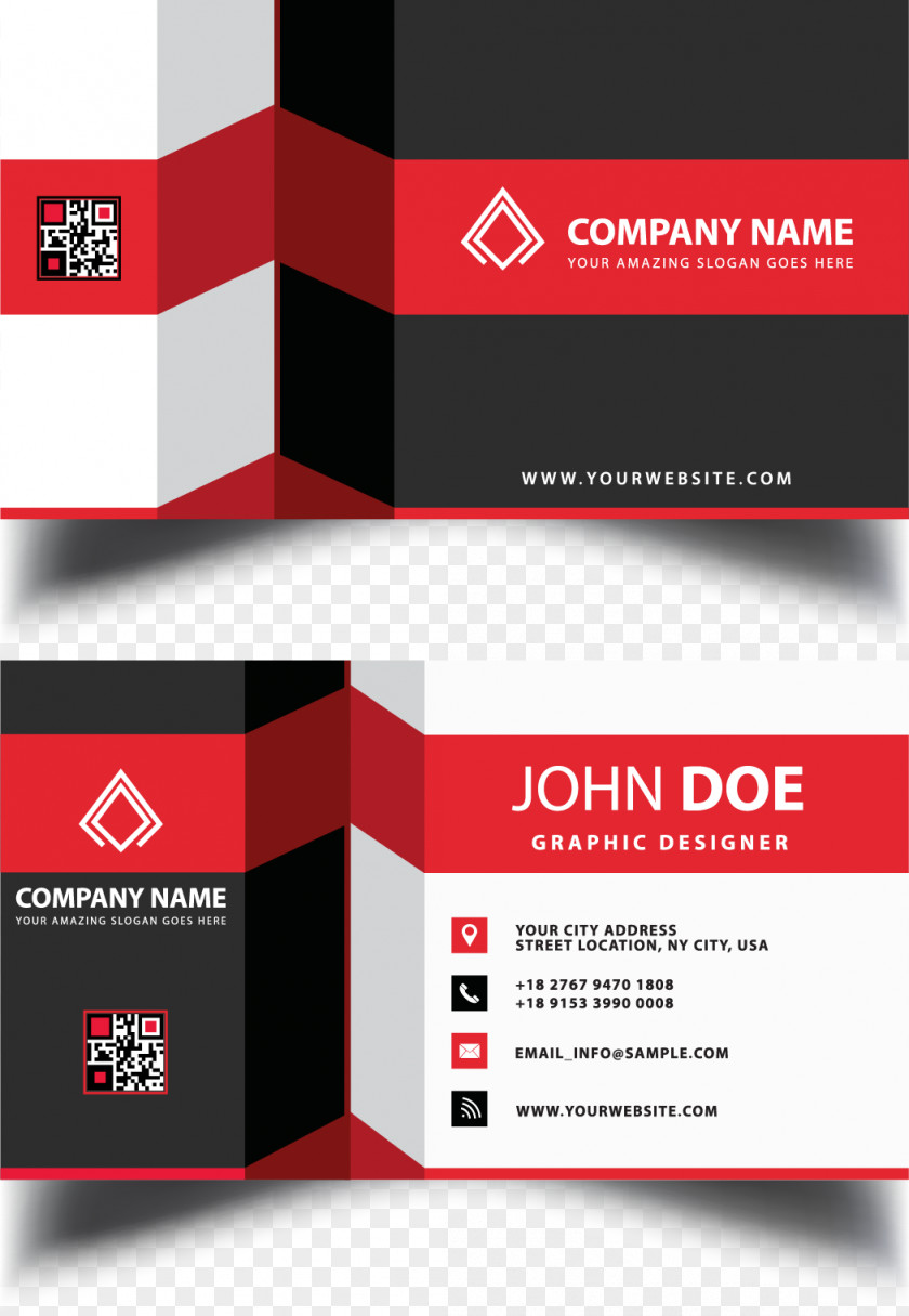 Business Card Design Visiting Graphic PNG