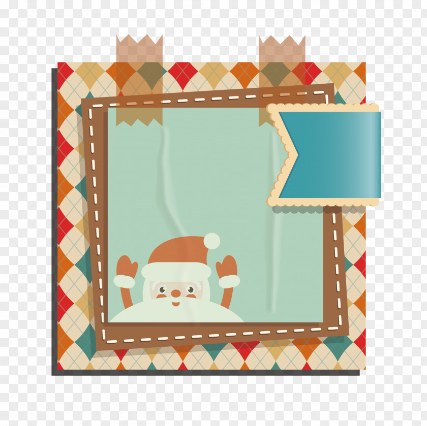 Christmas Notebook Paper Santa Claus Decoration Clip Art PNG