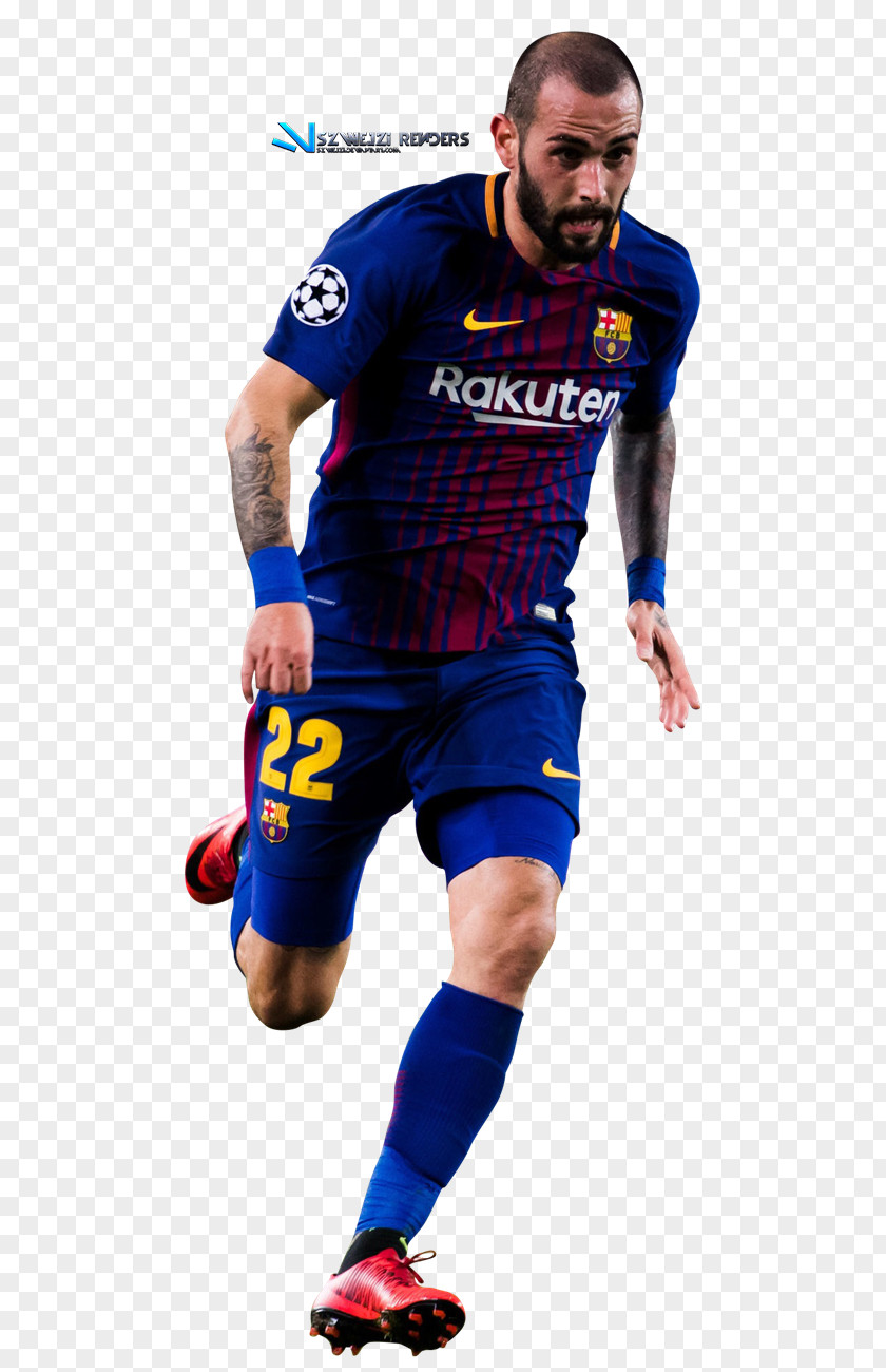 Fc Barcelona Aleix Vidal FC Jersey Soccer Player Sport PNG