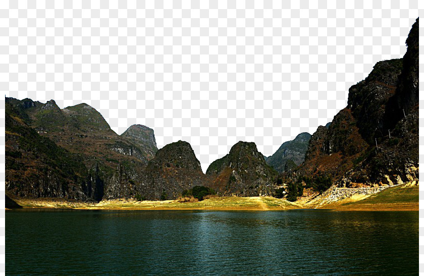 Baise Haokun Lake Scenic Chengbi River Jinchuan County Wallpaper PNG