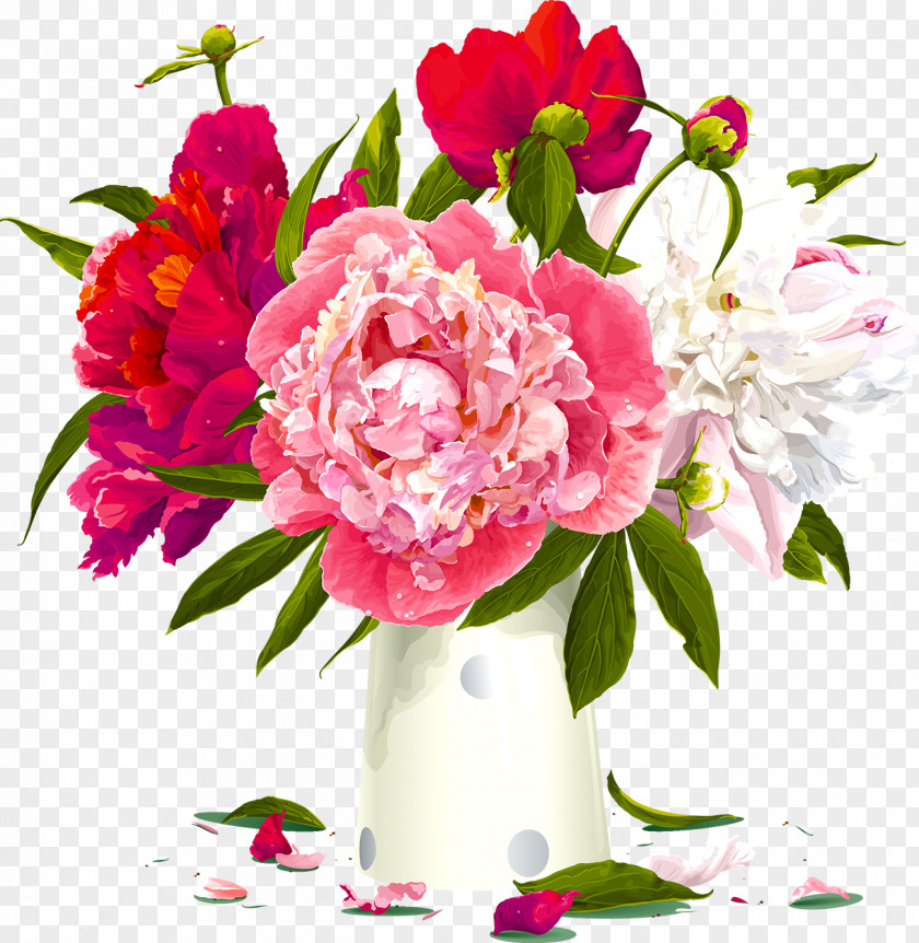 Bouquet Of Flowers Peony Flower Clip Art PNG