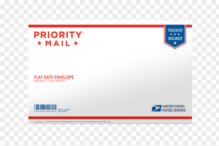 Envelope Mail United States Postal Service Flat Rate Freight Transport PNG