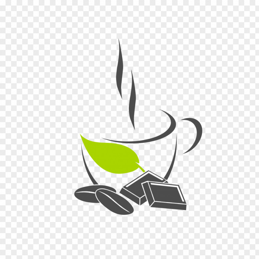 Hot Coffee Logo Cafe Chocolate Post-it Note PNG
