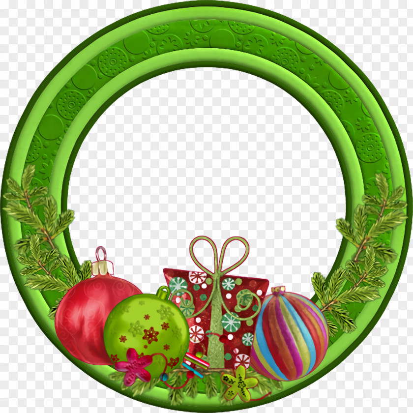 Interior Design Ornament Green Plate Dishware Holiday Circle PNG