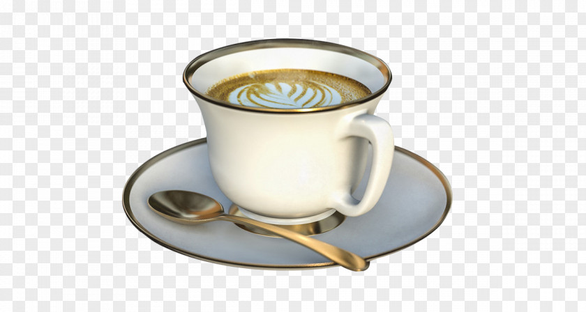 White Coffee Cup Espresso Latte Cappuccino Cafe PNG