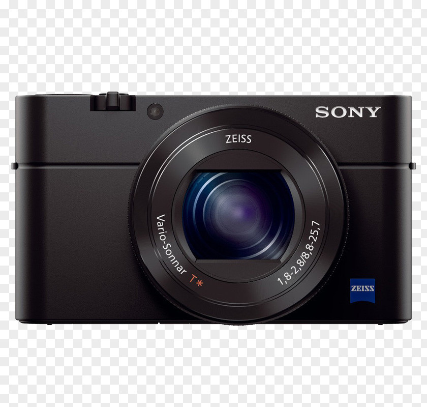 Black Sony Camera Cyber-shot DSC-RX100 IV Point-and-shoot 4K Resolution Zoom Lens PNG