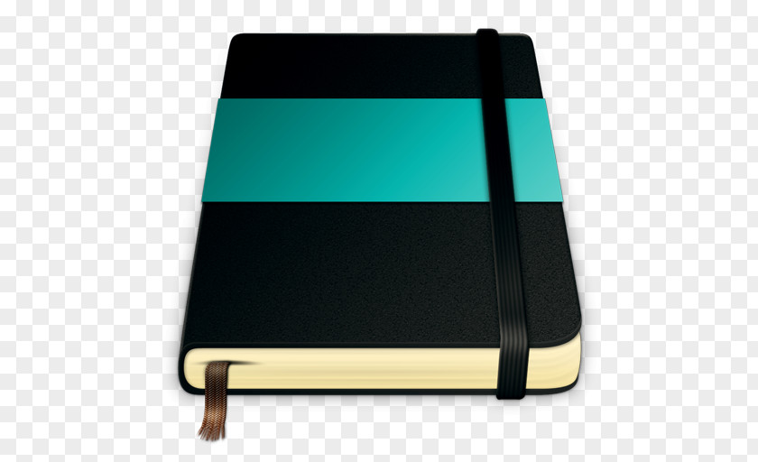 Dark Blue Notebook Paper Moleskine ICO Icon PNG