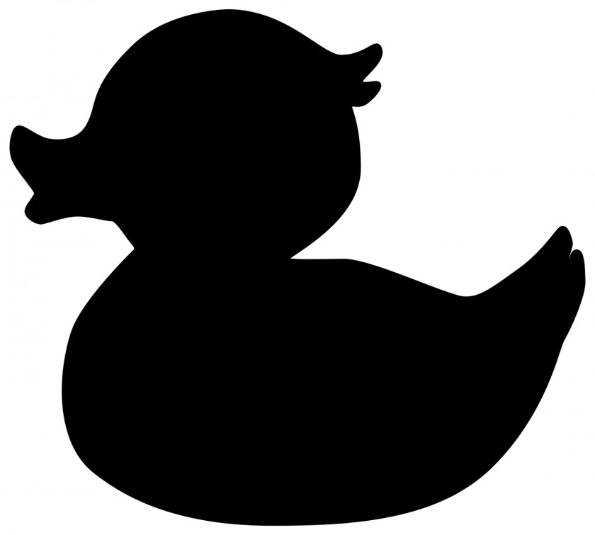 Duck Silhouette Donald Rubber Clip Art PNG