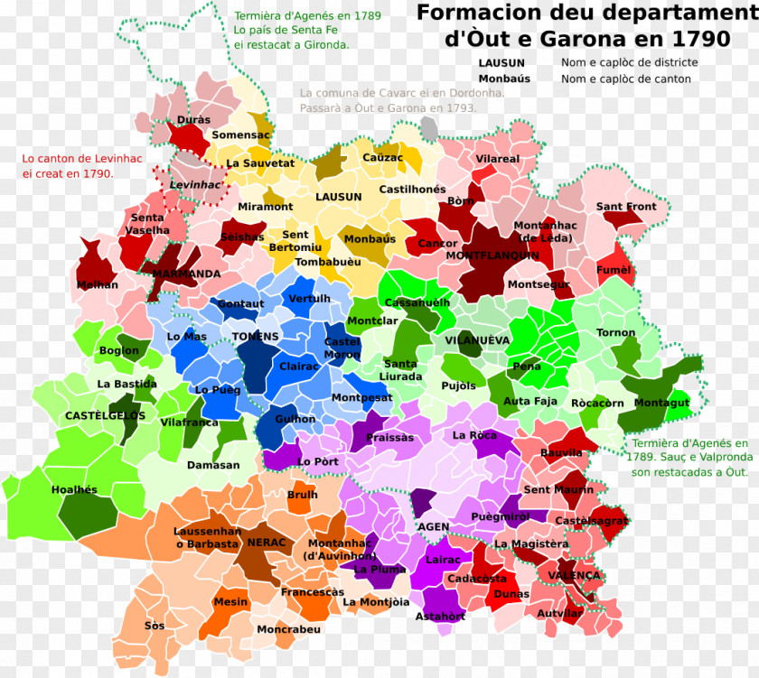 France Map Lot-et-Garonne Departments Of PNG