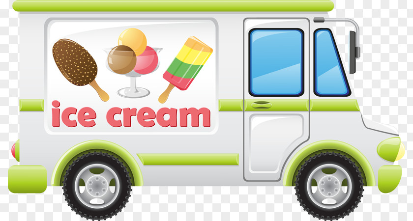 Ice Cream Van Car Clip Art PNG