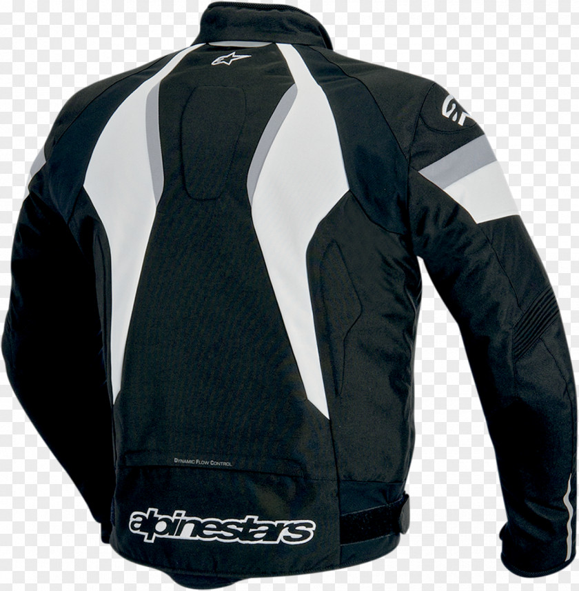 Jacket Leather Alpinestars T-GP Pro Motorcycle Textile Black/White/Yellow L Personal Protective Equipment PNG