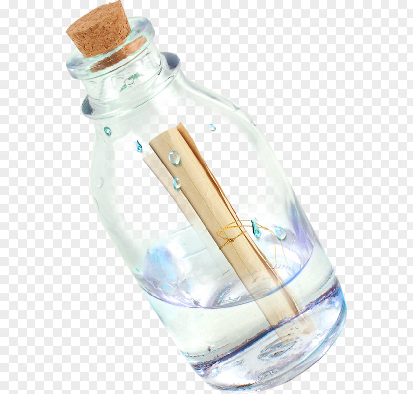 Letter Buckle Creative Drift Bottles Free Paper Bottle Glass PNG