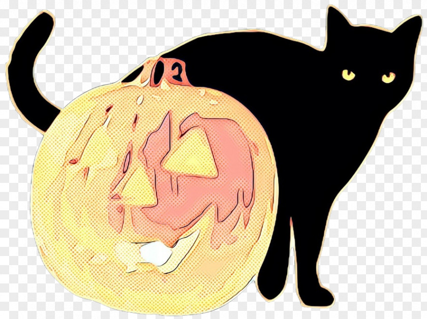 Child Art Whiskers Black Cat Halloween PNG