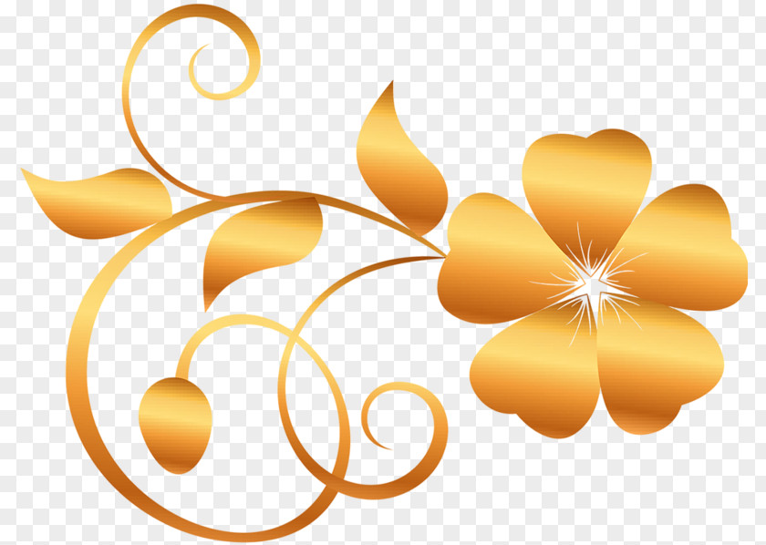 Flowers Golden Desktop Wallpaper Clip Art PNG