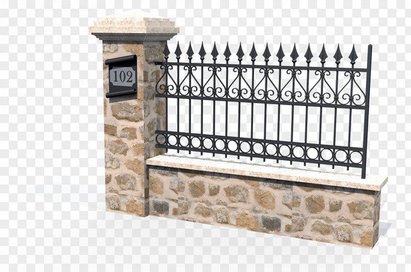 Iron Wrought Fence Baluster Steel PNG