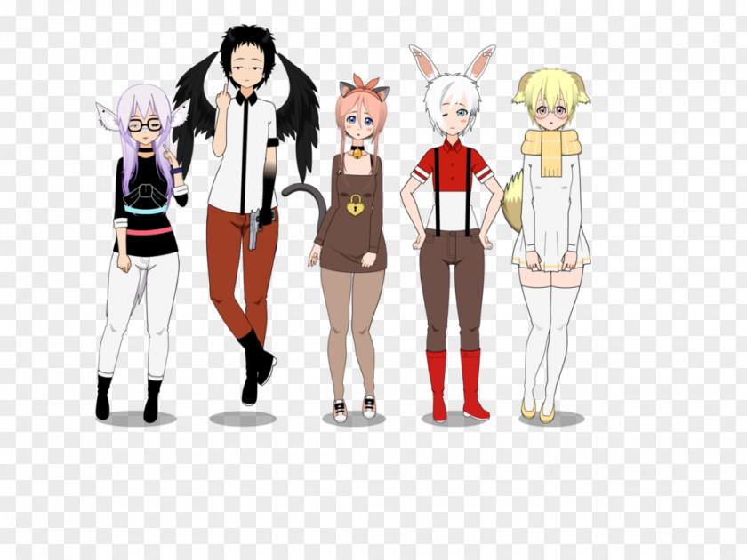 Kisekae Animated Cartoon Character Uniform PNG