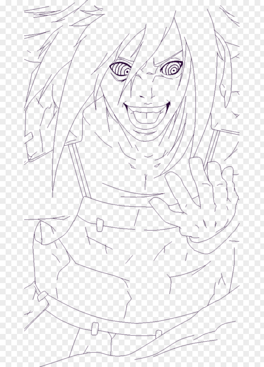 Madara Uchiha Draw Clan DeviantArt Sketch PNG