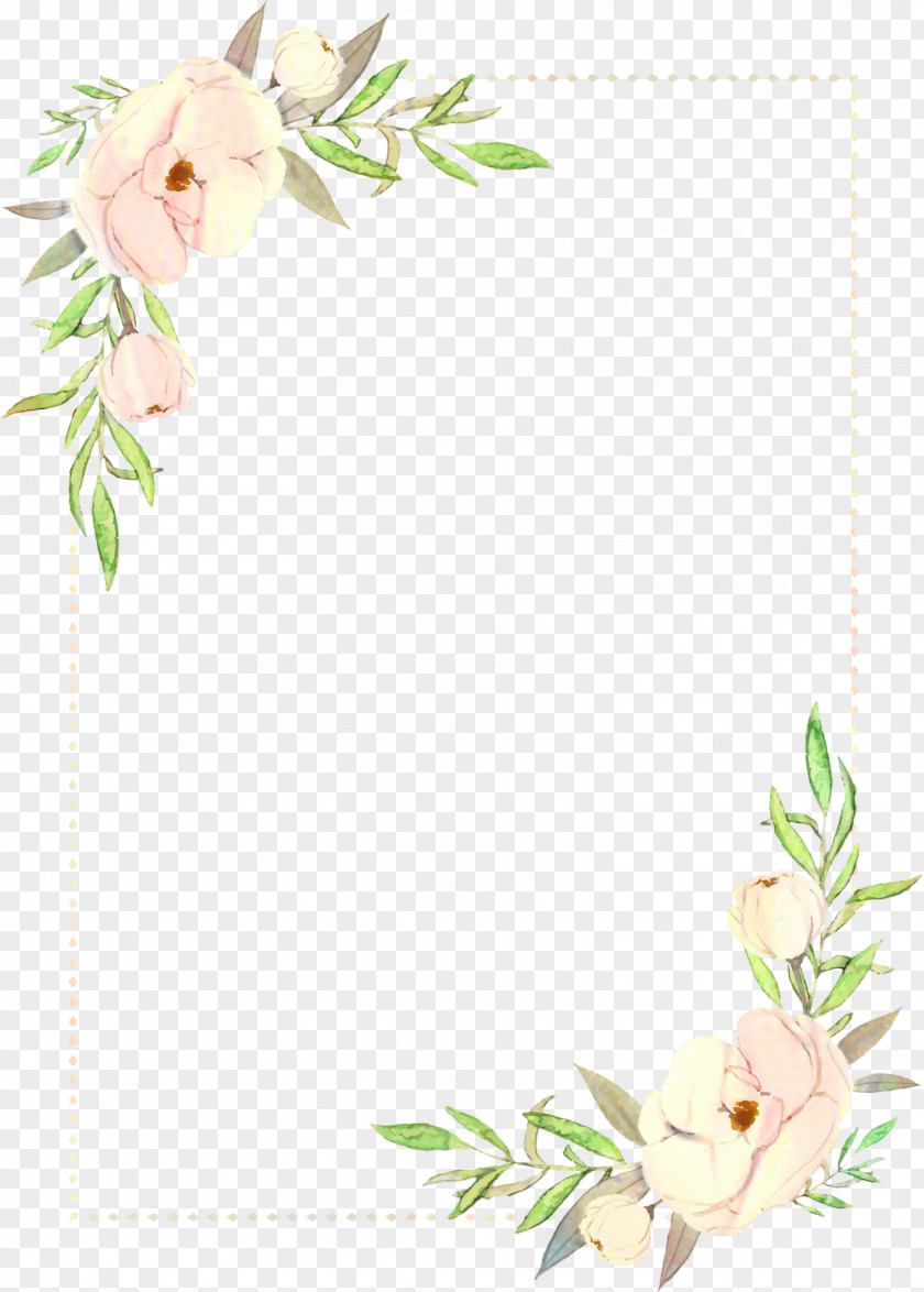 Plant Drawing Watercolor Floral Background PNG