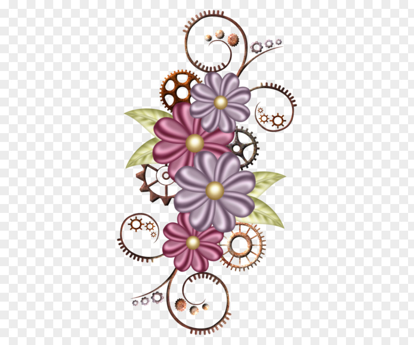 Design Floral Digital Scrapbooking Clip Art PNG