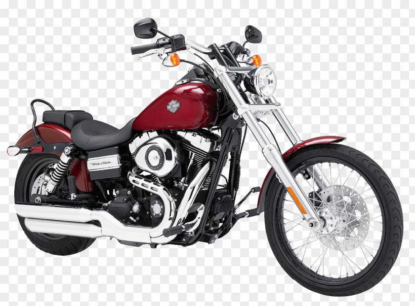 Harley Davidson Red Motorcycle Bike Harley-Davidson Super Glide Sportster Twin Cam Engine PNG