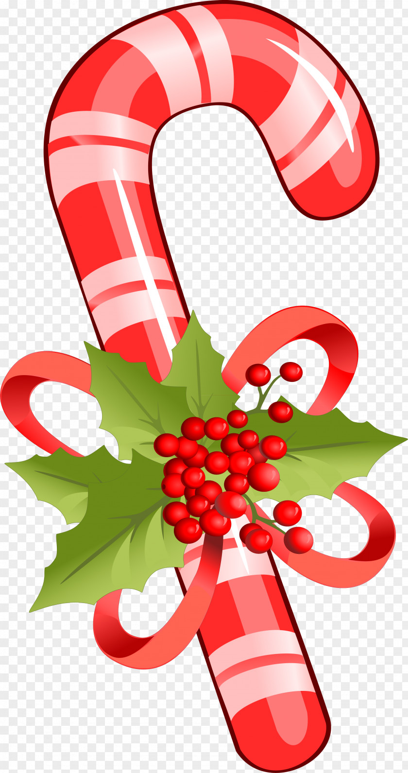 Lollipop Candy Cane Stick Ribbon Clip Art Christmas PNG