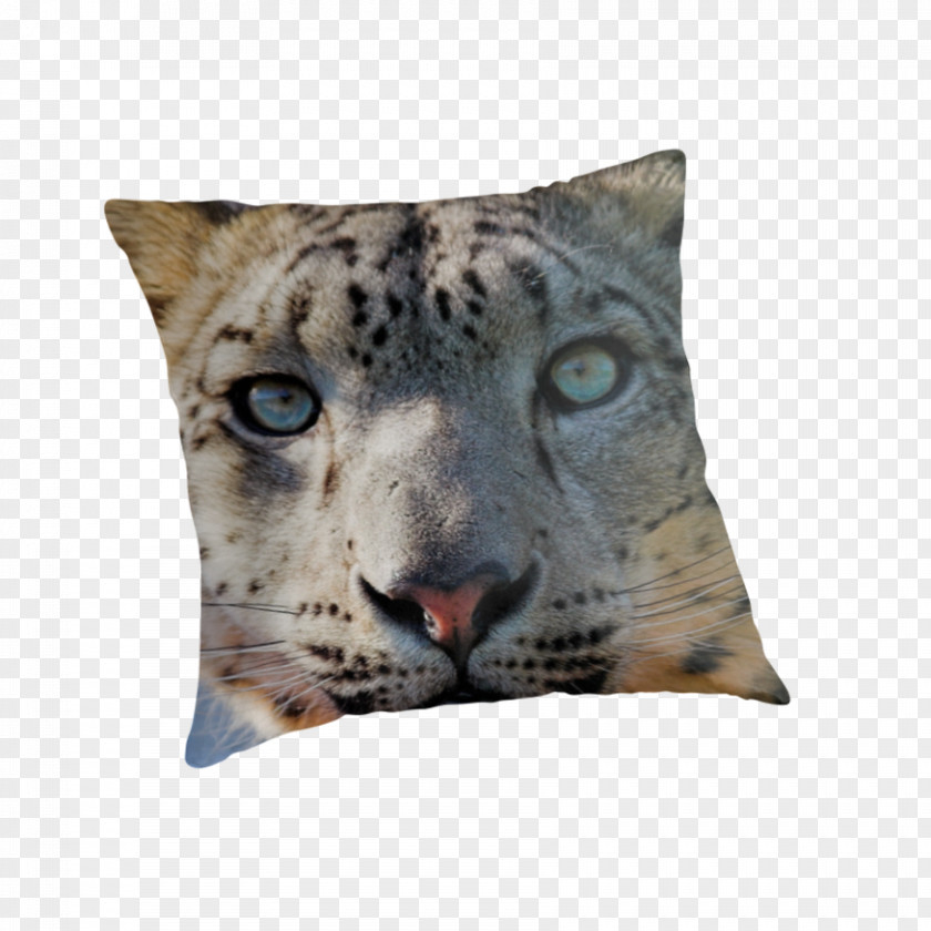 Pretty Snow Leopard Cheetah Throw Pillows Cushion PNG