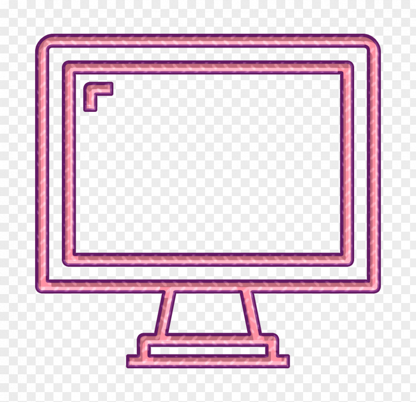 Rectangle Computer Monitor Accessory Background Pink Frame PNG