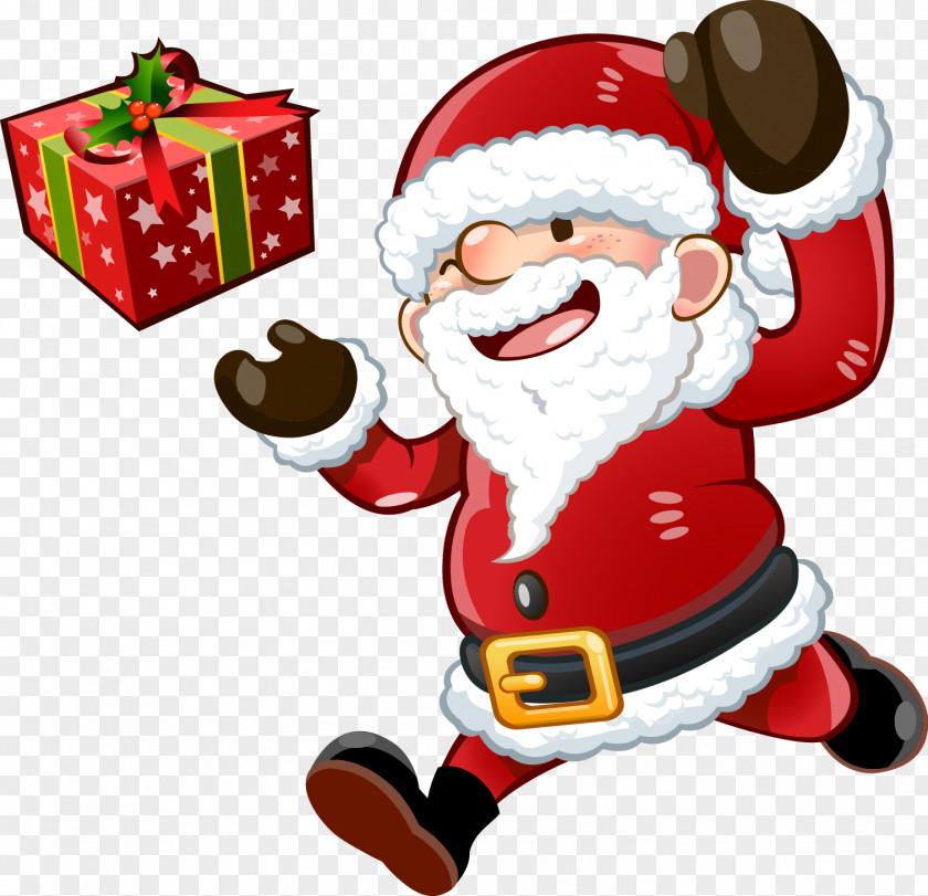 Santa Claus Christmas Tree Skirt Decoration PNG