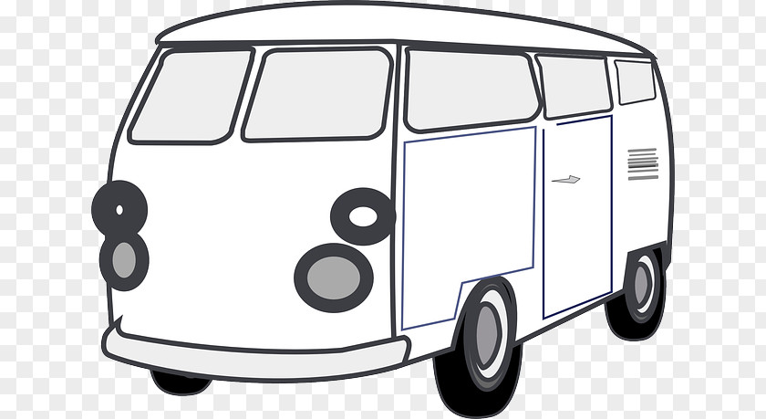 Car Van Volkswagen Type 2 Clip Art PNG
