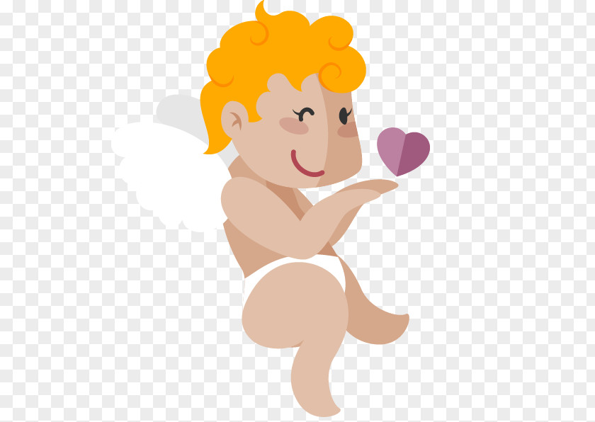 Cute Cupid Design Vector Material Love PNG